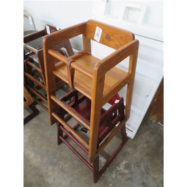 Oak High Chairs - 2