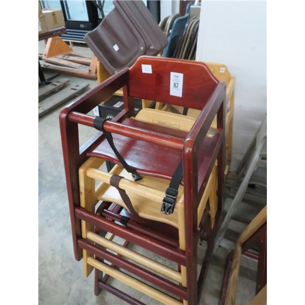 Oak High Chairs - 3