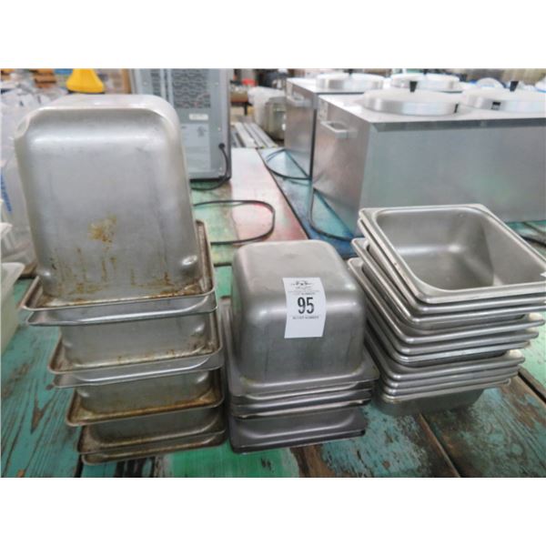 23-Asst. Depth Sixth Size Insert Pans - 23 X $