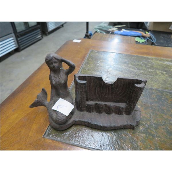 Cast Mermaid Business Card Holder