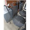 Image 2 : Iron/Wicker Base Parlor Chairs - Pair