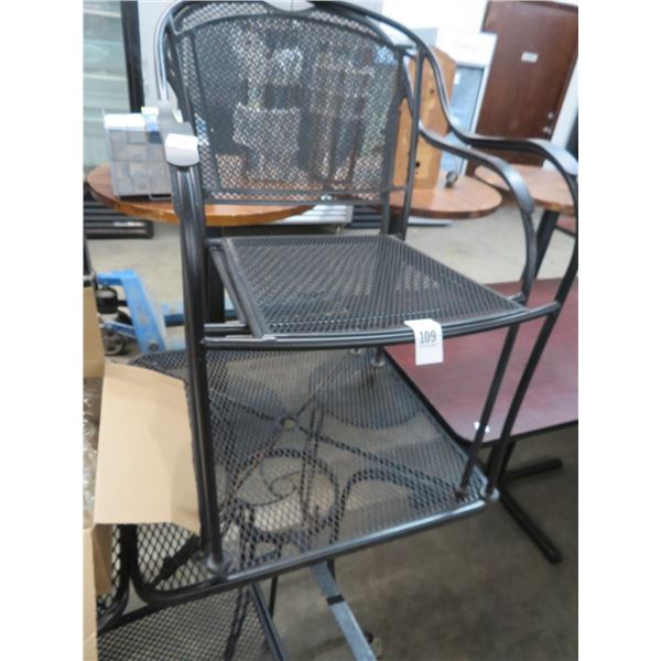 5-Metal Mesh Parlor Table w/2 Chairs Set - 5 X $