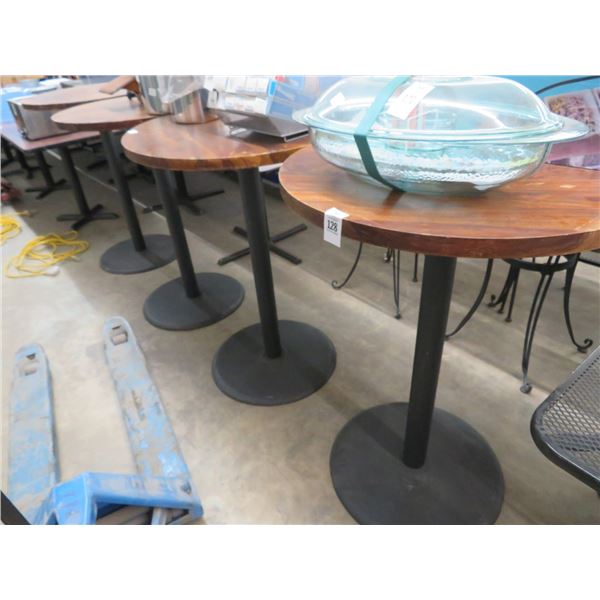 4-Pedestal High Bar Tables - 4 X$