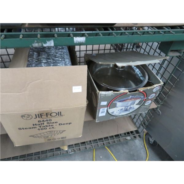 Round Chafing Dish, Foil Bins