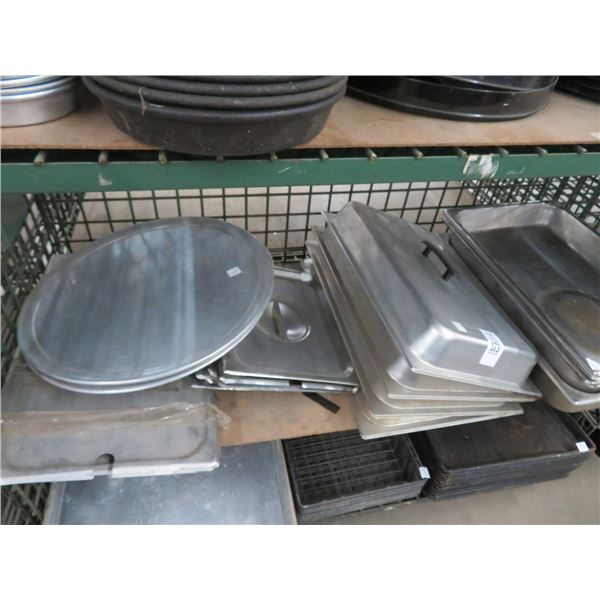 Full by 2  Insert Pans 4, Asst. Lids, Pizza Rounds