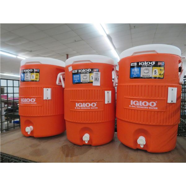 3-Igloo Beverage Coolers - 3 X $