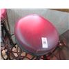 Image 2 : Black Tubular Maroon Padded Bar Stools - 8