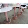 Image 1 : Plastic Weighted Pedestal Lounge Tables - 5