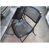 Image 2 : 7-Black Folding Chairs - 7 X $