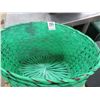 Image 2 : Pedestal Rope Basket, 15 Green Baskets