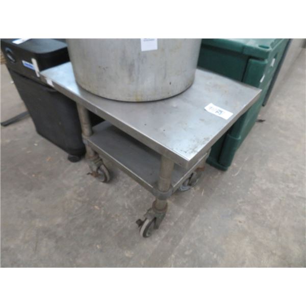 S/S 18   X  24   Rolling Equip. Stand w/Undershelf