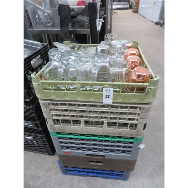 Dishwashers Trays 5 and Asst. Beer Glasses