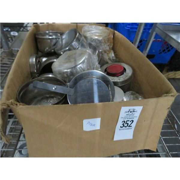 Chafing Dish, Sterno Container, Muffin Pans