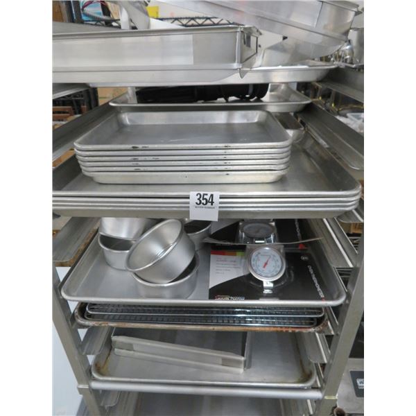 Full Sheet Pans 8, Half Sheet Pans 9, Thermometers and Supplies