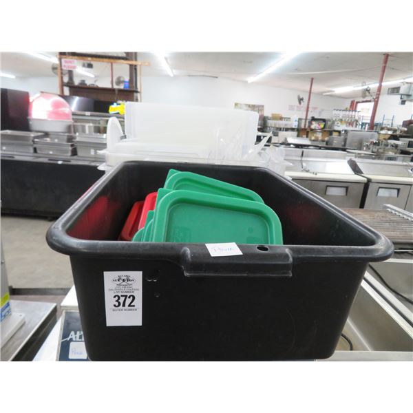 Full Cambro Insert Pans 3, Bus Pans and Asst. Lids