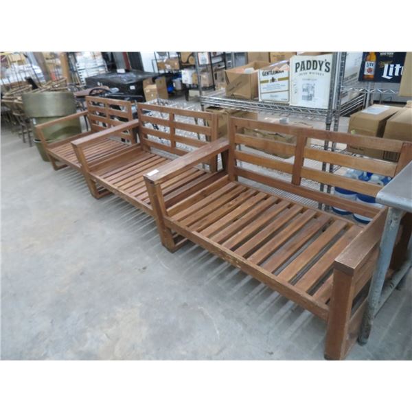 3-Teak ? Patio Loveseat - 3 X $