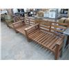 Image 1 : 3-Teak ? Patio Loveseat - 3 X $