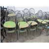 Image 1 : Grey Metal Padded Spindleback Dining Chairs - 30