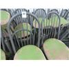 Image 2 : Grey Metal Padded Spindleback Dining Chairs - 30