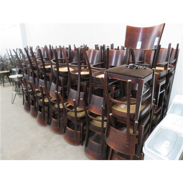 88-Mahogany Padded Dining Chairs - 88 X $