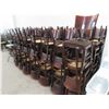 Image 1 : 88-Mahogany Padded Dining Chairs - 88 X $