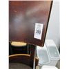 Image 2 : 88-Mahogany Padded Dining Chairs - 88 X $