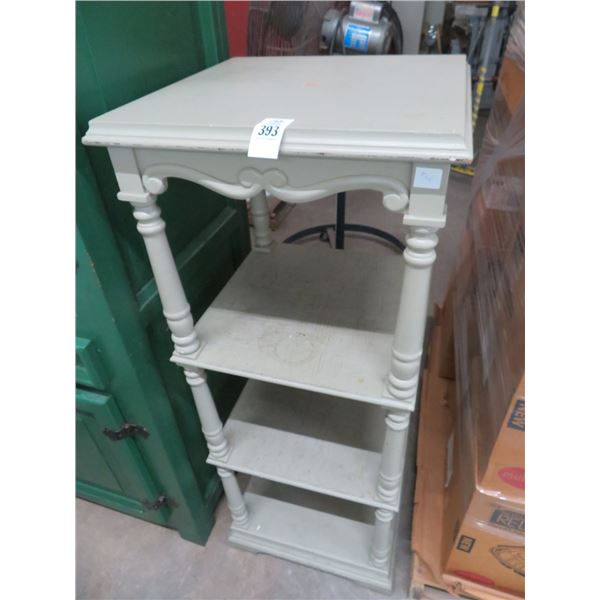 Grey Painted 4 Tier Stand