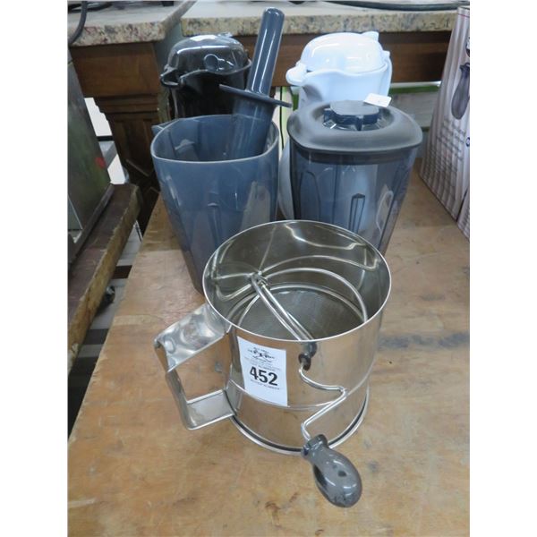 Sifter, Pitchers, Blender Cups