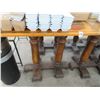 Image 1 : 3-Beer Motif Wooden High Bar Tables - 3 X $