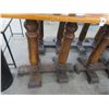 Image 3 : 3-Beer Motif Wooden High Bar Tables - 3 X $