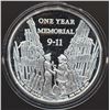 Image 1 : "We Will Never Forget" 9-11 One Year Anniversary .999 Fine 1 Oz. Silver Round