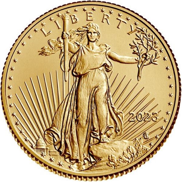 2023 1/10 oz American Gold Eagle Coin (BU)