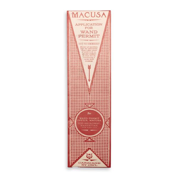 Fantastic Beasts and Where to Find Them (2016) - MACUSA Wand Permit