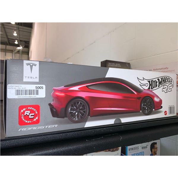 Hot wheels remote control tesla car