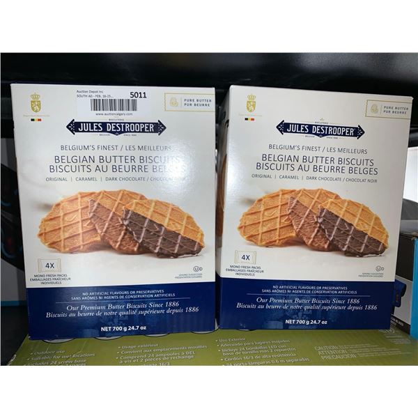 Jules Destrooper Belgian butter biscuits 2x700g