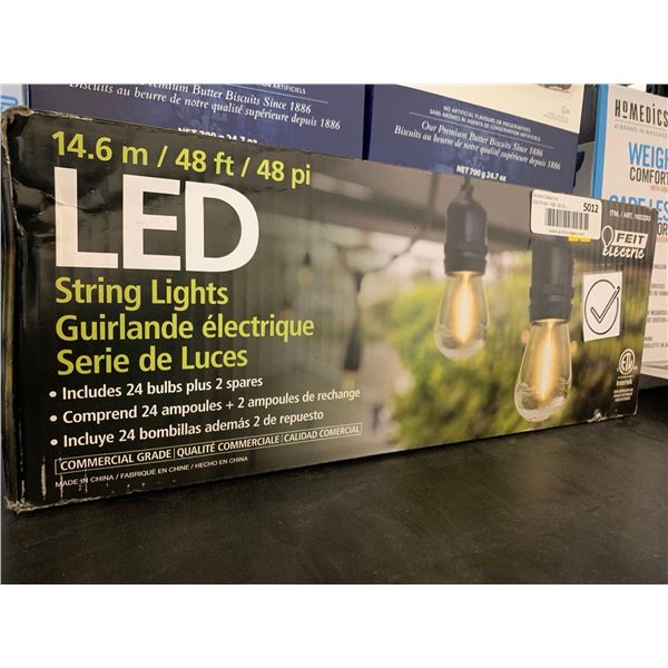 LED string lights, 48 feet in length