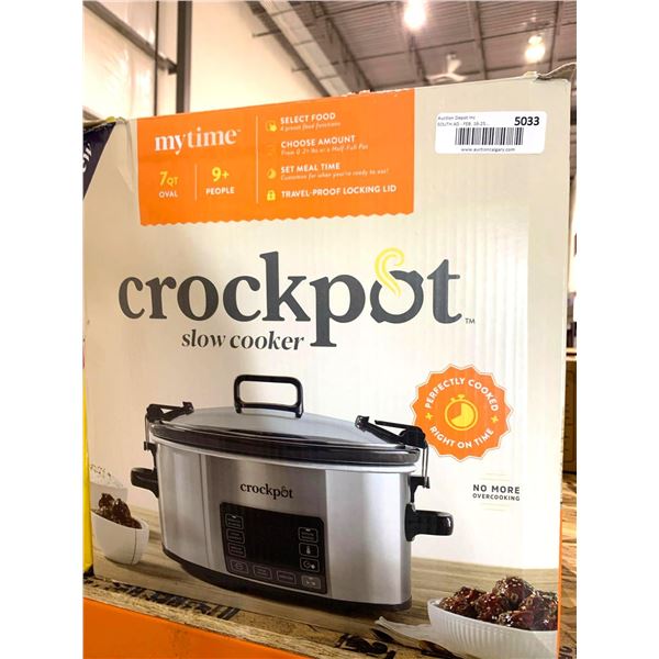 Crockpot Slowcooker 7 Quart with auto Adjust timer