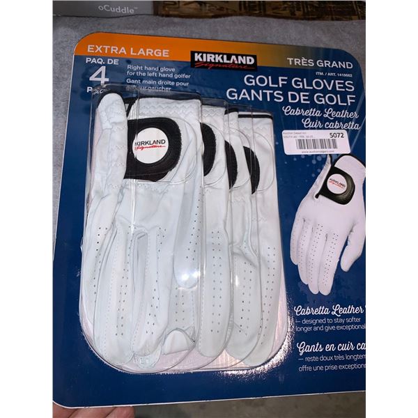 Kirkland Golf Gloves Lot of 4