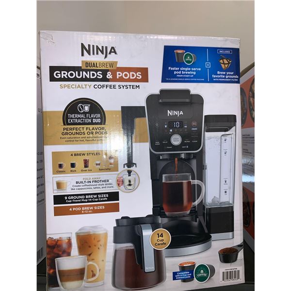 Ninga Grounds & pods Specialty Coffee System in box
