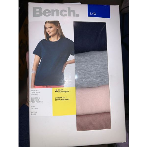 Bench Womens crew neck T Shirts 4 count Large
