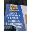 Image 2 : Kirkland Mens crew neck T Shirts 100% cotton 4 pack XXL