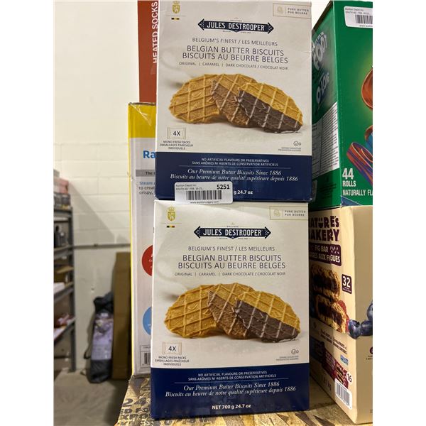 Jules Destrooper Belgian Butter Bisquits Lot of 2 x 700g