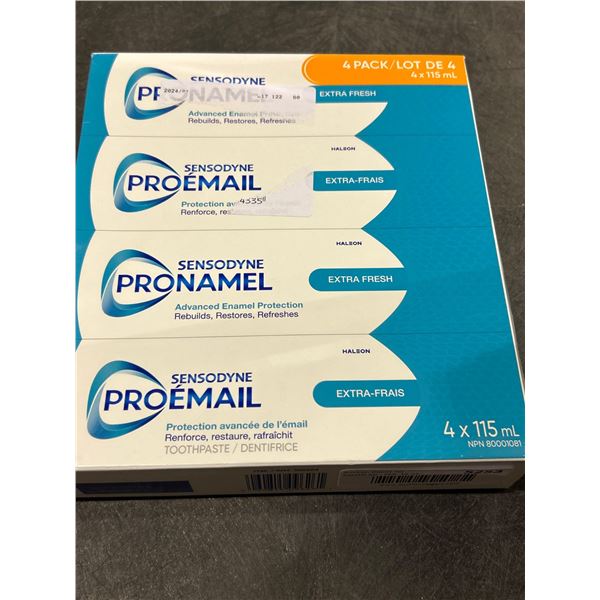 Sensodyne Pronamel extra fresh tooth paste 4 x 115ml