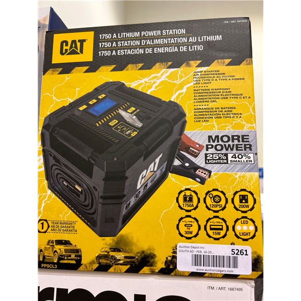 CAT 1750 A Lithium Power Station with accessories