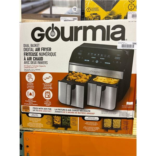 Gourmia Dual Basket Digital Air Fryer