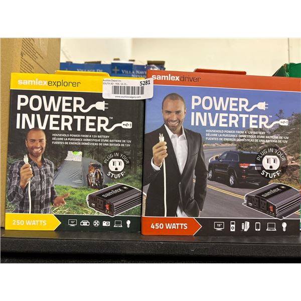 Samlex Explorer Set of Power Inverters includes 1 x 450watt & 1 x 250 Watt