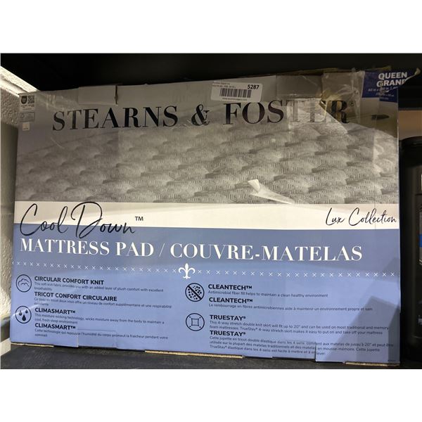 Stearms & Foster Cool Down Mattress Pad Queen Size