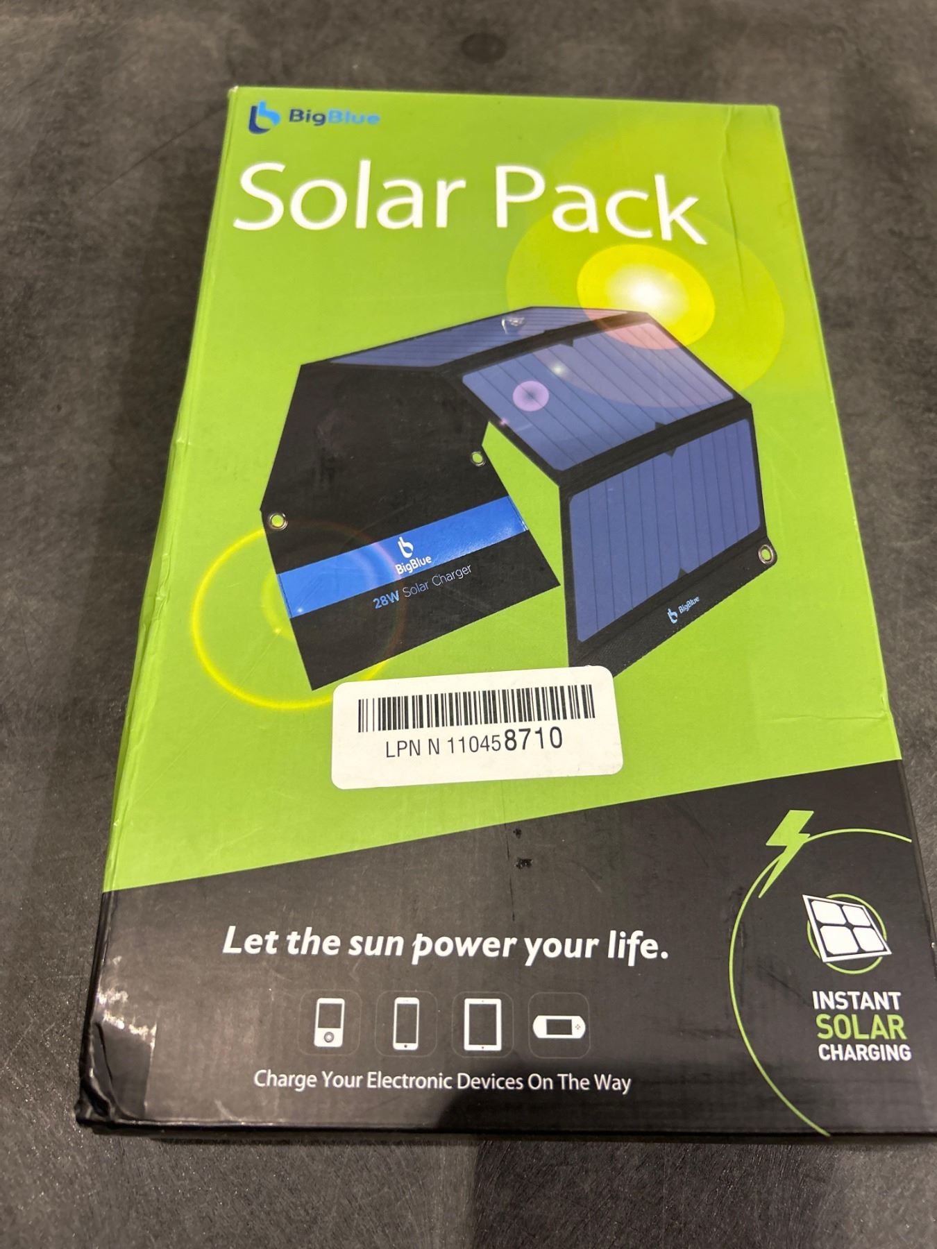 Solar pack folding portable solar charging panel