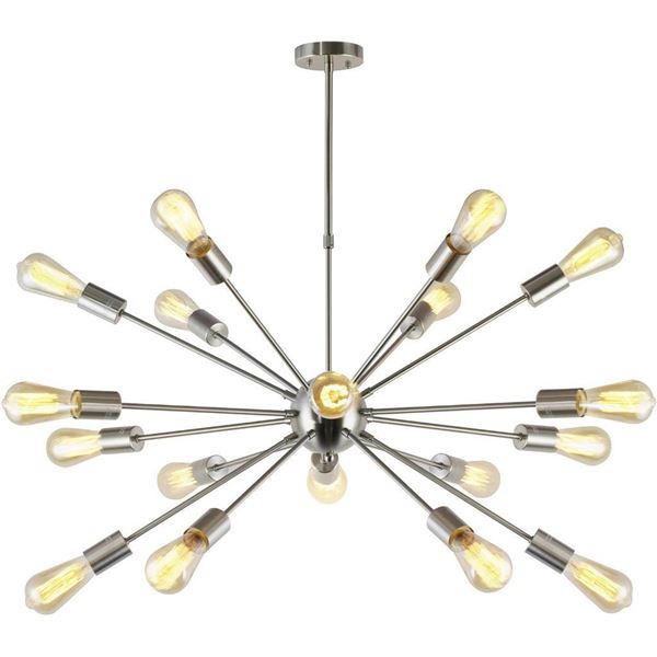 Brushed nickel vintage hanging pendant lights