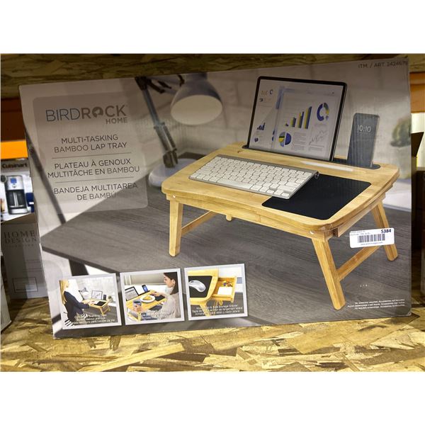 BIRDROCK- MULTI-TASKING BAMBOO LAP TREY.